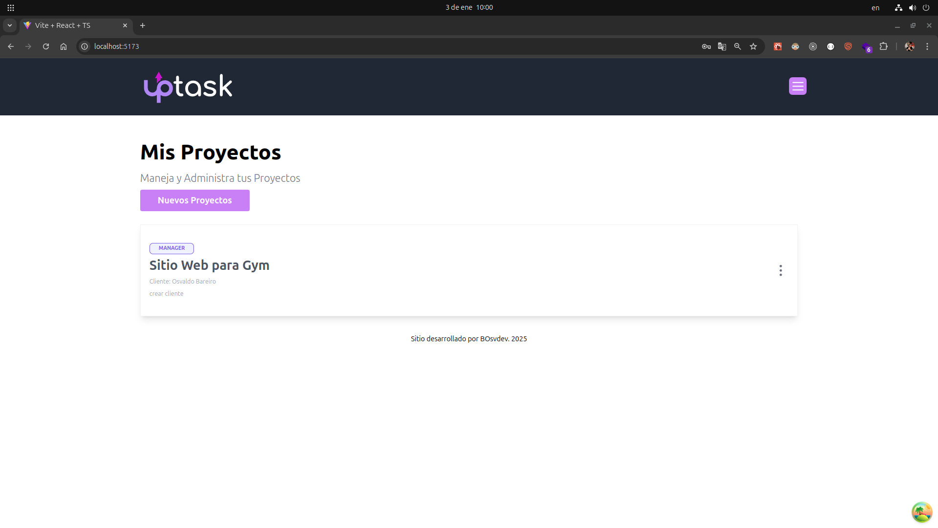 Sitio Web Uptask